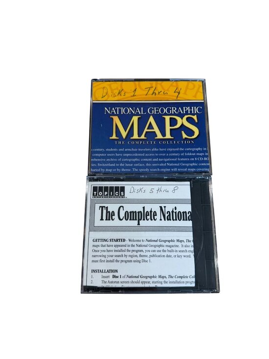 National Geographic Other - National Geographic Maps Complete Collection 8 Disc Set CD-ROMs 2008